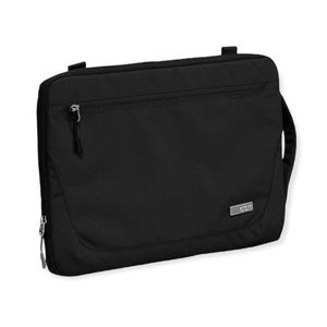 STM black laptop sleeve / carrying case with straps